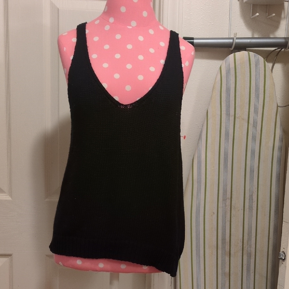 Tart Black Women's 100% Cotton Tank Top M New